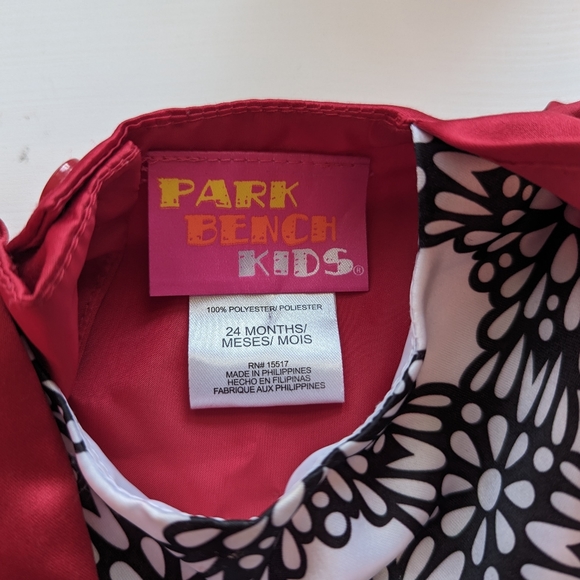 Black & White Dress with Red Shrug | 24M - Picture 3 of 3